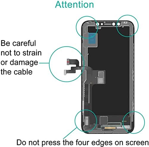 Beefix за iPhone X Подмяна на екрана： 5,8-инчов 3D Сензорен екран Дигитайзер възли за A1865, A1901, A1902-Подмяна на екрана на LCD-дисплея, с пълен набор от инструменти за ремонт