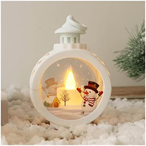 UXZDX CUJUX Коледно led Лампа-Свещ Украшение на Дядо Коледа, Снежен човек Настолен Фенер Led Лампа Ретро Декор на Прозорци