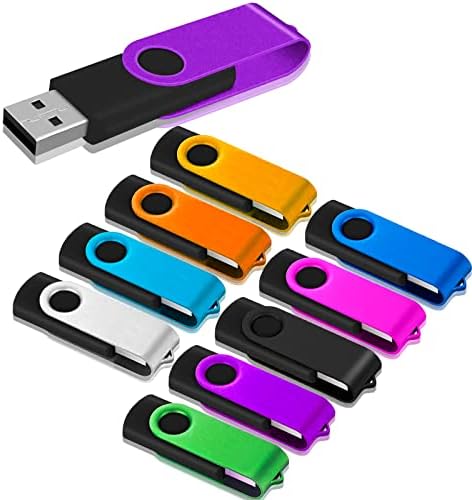 Флаш памет 32 GB 10 X USB TATMOHIK, флаш устройства, състоящи се от 10 USB-памет и калъф за USB памет с твърди корици