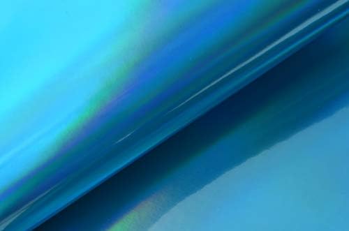 Холографска тъкан Wento Blue &Green, 15 x 54 от изкуствена кожа, плат за бродерия, за шивашки чанти, дамски чанти,
