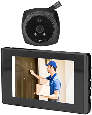 Интелигентен видео домофон GOWENIC, 4.3-инчов HD-дисплей, Камера за Визуално Крилото на Разговора, анти-кражба