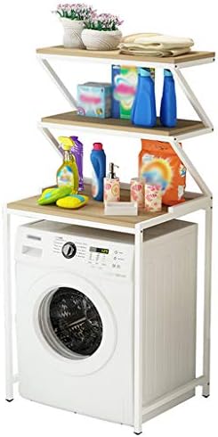 Hokcus Многофункционални Рамка за съхранение на перални машини по рафтовете над Тоалетна, 3 Нива на срока за пералната