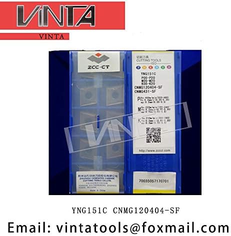 FINCOS 10 бр./лот, видий стругове YNG151C CNMG120404-SF CNC машина - (Диаметър джолан: 10 бр.)