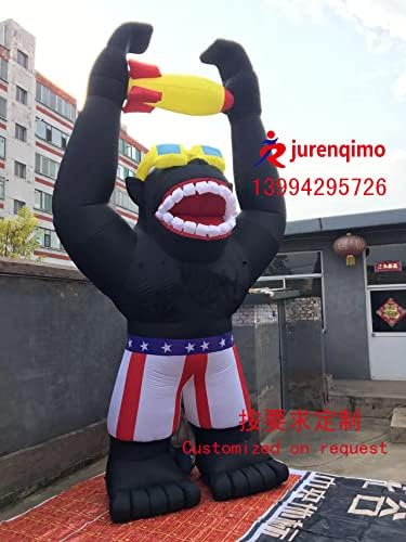 Надуваема модел на Шимпанзетата Надуваема Реклама Wumart Чен Набор от Подпори Украса на Чичо си Форма За поръчка (височина 5 м с вентилатор)