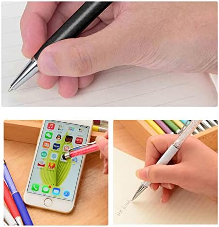 Химикалка писалка Stylus Pen 2 в 1, Химикалка химикалка с писалка, stylus писалка Crystal Diamonds за сензорни екрани, Съвместими