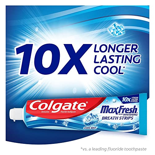Colgate MaxFresh Избелваща с ивици за дишане паста за зъби Clean Mint 6 унции (опаковка от 1)