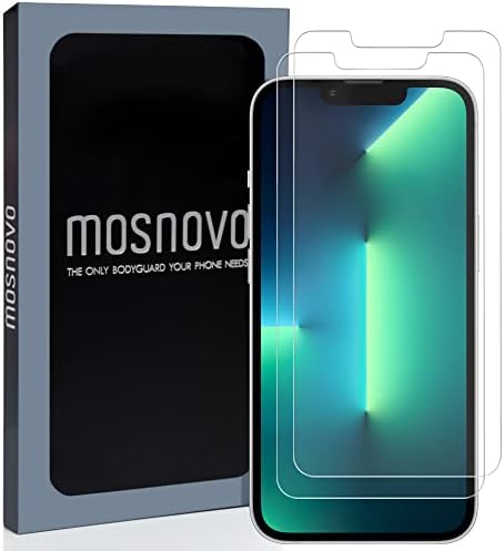 Защитно фолио MOSNOVO Premium Стъкло за iPhone 13 Pro Max / iPhone 14 Plus [Употреба рамка в комплект] (комплект от 2-х) [Лесна
