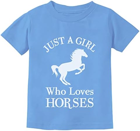 Конски Подаръци Просто едно Момиче, Което Обича Конски Ризи, Детски Ризи за езда