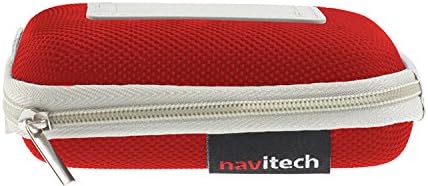 Твърд защитен калъф за слушалки Navitech Red, който е Съвместим с Audio Technica ATH-LS50iS
