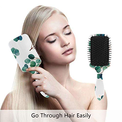 Четка за коса на въздушна възглавница Vipsk, Пластмасов Цветна Гребен с Фин шарките на листата, Подходящ за