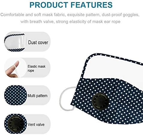 Нови Многократна употреба Кърпи за лице, Защитни Памучни Кърпи в комплект с Предпазни Очила Маска за лице с Дихателни
