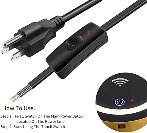 wangpengkai Черна Интелигентна Led нощно Шкафче с USB порт, Безжично зарядно устройство, 14-инчов Малка Кръгла
