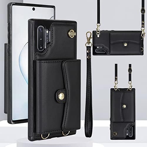 Asuwish Калъф за телефон Samsung Galaxy Note 10 5G Чанта-портфейл с RFID заключване, Държач за кредитни карти,
