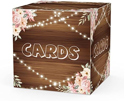 Кутия за пощенски картички с цветен модел от дърво WUINCK, Кутия за получаване на пощенски картички, Вечерни Аксесоари за Сватби, Годеж, Душата на дете, рожден Ден, Годи