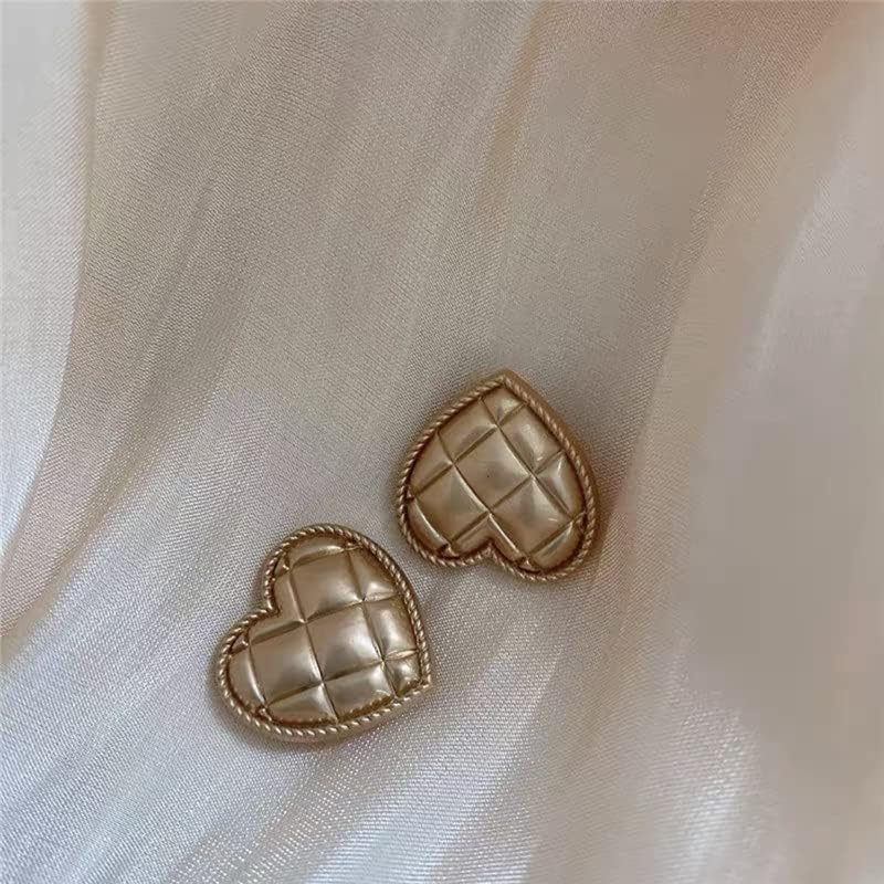 LEPSJGC 10 бр. Красиви Копчета във формата на Сърце за Дрехи, Шевни Принадлежности, Златни Метални Копчета за ризи
