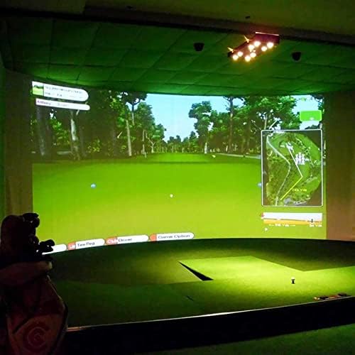 JRDHGRK Симулатор на топка за голф в Шок дисплей Прожекционен Екран Вътрешен Материал от бял плат Цел за упражнения