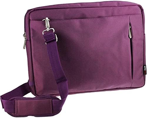Елегантна водоустойчива чанта Navitech Purple, съвместима с преносими DVD и Blu-ray-плейър Fangor