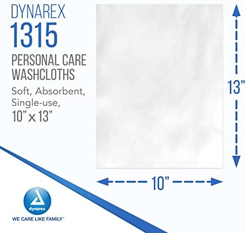 Салфетки Dynarex за лична почистване - 10 х 13 за Еднократна употреба Сухи кърпички за деца и възрастни,