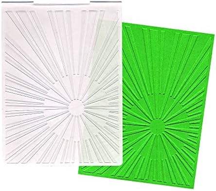ALIBBON Радиални Линии на Фона на Пластмасови Папки с Релефни изображения за направата на Картички, Папки с Релефно на фона