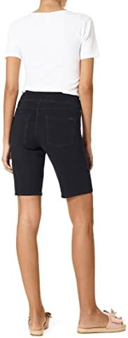 Къси панталони-бермуди с висока засаждане, променящи цвета, Черни LG (женски САЩ 12-14) 10