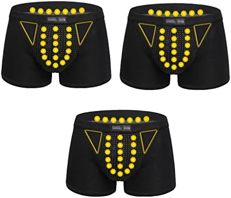 XSION 3 Опаковки на Мъжко Бельо магнитна терапия Енергичен Грижи За Здравето Боксови Шорти Подобряване на Мъжката Сила, Вътрешните Панталони