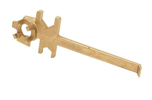 Гаечен ключ от неискрящего бронзовата сплав Vestil BNW-BX-W, дължина 12 инча