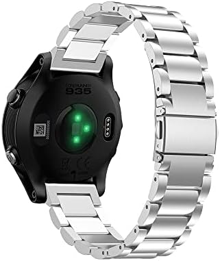 Взаимозаменяеми каишка за часовник HAODEE от неръждаема стомана за GPS часовник Garmin Forerunner 935