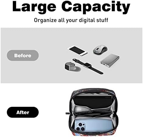 Електронен органайзер за пътуване, преносима техническа чанта, калъф за електронни аксесоари, водоустойчив калъф за кабел
