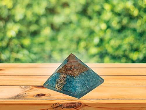 Шарвгун Оргонитовая Пирамида Апатитовый Камък Шри Янтра-Цвете Защита От Негативна Енергия Исцеляющий Crystal Скъпоценен