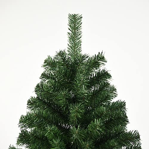 Изкуствена елха FNAYA 4 фута Зелена Коледа декорации с 200 топчета клони, метална поставка. Подходящ за Коледното парти, на Семейството, декорации на сцени на хотела в т?