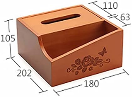 N/A Дървена Кутия за Салфетки Органайзер за съхранение на Кутийка За Тоалетна Маса за Баня, малка странична Масичка, Дръжка