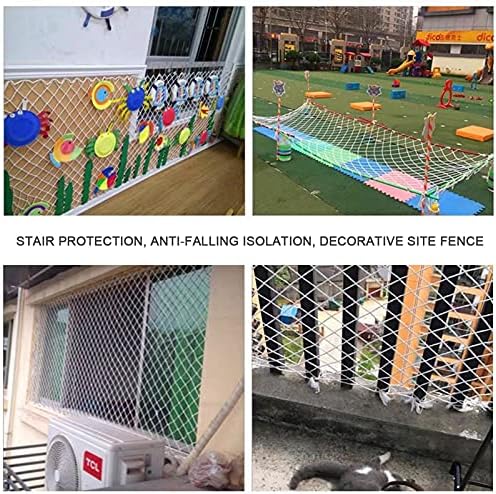 ASPZQ Детска защитна мрежа, парапети за стълбища, тераси, Защитна мрежа за игрални площадки, мрежа за котки, Къщичка