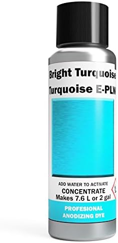Професионални Пигментни мастила за анодиране на алуминий | Turquoise E-PLW | От светло до наситено-тюркоаз | Обем на прах концентрат