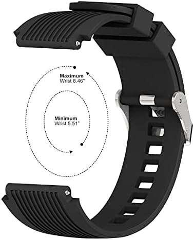 Съвместимост за Samsung Galaxy Watch 3 45 mm/Galaxy Watch 46 мм Въжета/Gear S3 Frontier, 22 мм и Каишка за часовници Силиконови