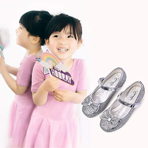 Модела обувки Stelle За момичета с Бантиком За Деца, Лъскави Обувки на Принцесата