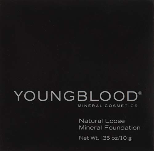 Youngblood Clean Luxury Cosmetics Натурална Ронлив Минерална основа, Светло-кафява | Ронлив компактна пудра За лице