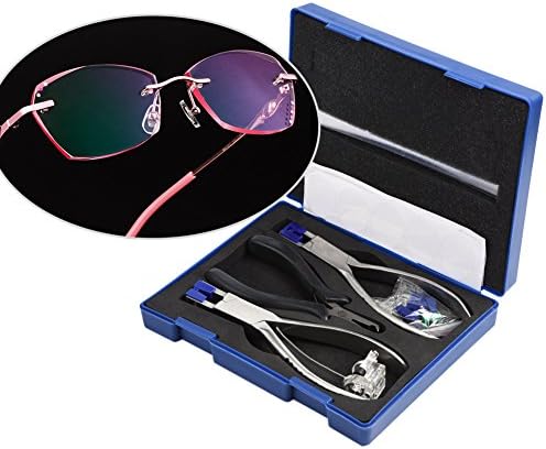 Комплект Клещи за очила FAMKIT Професионален Комплект За ремонт на Очила, Рамки За Демонтаж Точки Набор от Оптични Инструменти