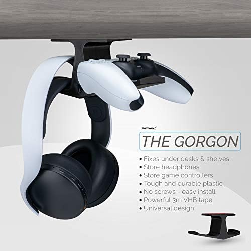 BRAINWAVZ The Gorgon - Настолен гейминг контролер и държач за слушалки за Xbox, PS4, PS5, Series One, Steelseries, КОМПЮТРИ