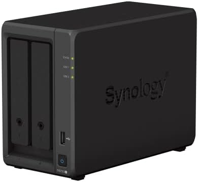 Дискова станция Synology DS723+ 2 отделения (бездисковая) и оперативна памет DDR4 ECC, Без буфериране sodimm памет