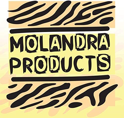 Molandra Products not here доброволно - Бутилка за вода от неръждаема стомана бял цвят на 20 грама с карабинка, Бяла