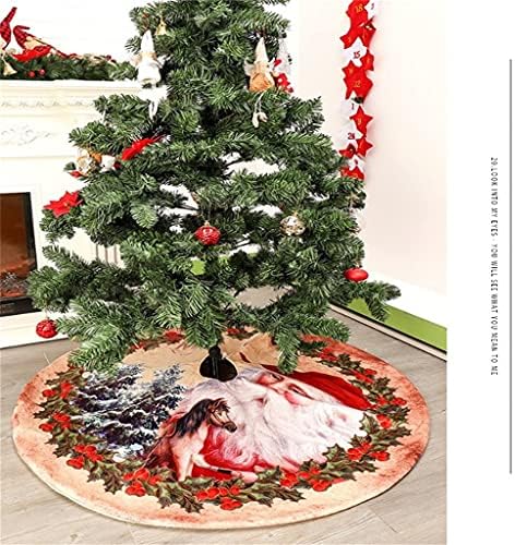 SHYPT 1бр 120 см Поли за Коледно Килим Весела Коледна украса за Дома на Поли за коледно дърво, Коледна украса (Цвят: B размер: