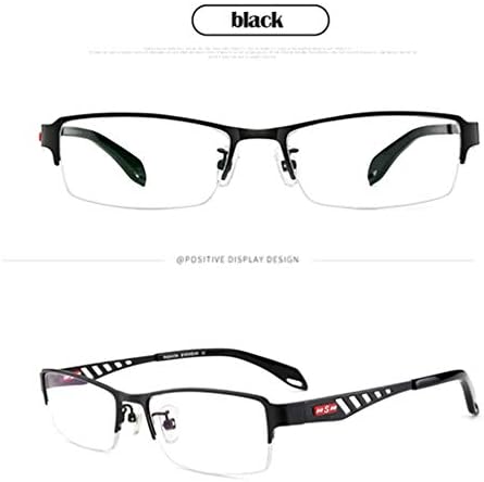 RXBFD Прогресивно Мультифокальные Очила За Четене, Блокиране на Синя Светлина, Метални Очила За четене на Компютърни игри със Защита От Син Лъч в Половината на Рамки,