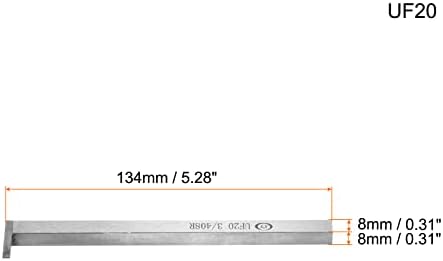 струг инструмент uxcell С Твердосплавным фитил 8x8 мм, С Квадратна опашка UF20