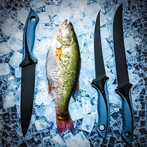 Комплект ножове за рязане на рибни филета KNINE ОТКРИТО Извити Гъвкав 7-инчов 9-инчов Филейный нож за рязане на филе и обезкостяване,