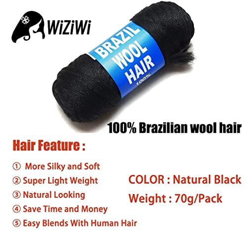WiZiWi Бразилски Вълнени Косата Акрил за Плетене на една Кука в Африканския стил/Опашка във формата на кутия/се Надига Тъкане/Сенегальский Туист/Изкуствени Къдрици/Twi
