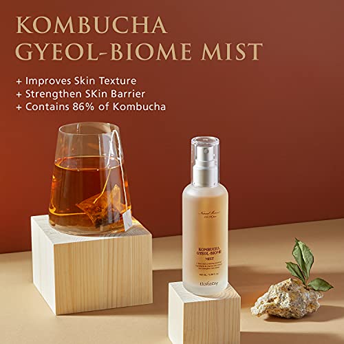 Elishacoy Kombucha Gyeol Biome Mist - Хидратиращ и разглаживающий кожата Спрей-мъгла за лице - който подобрява текстурата