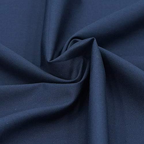 MasterFAB -Тъмно синьо от Памучен Поплиновая плат by The Yard за шивашки воал, със собствените си ръце (тъмно синьо