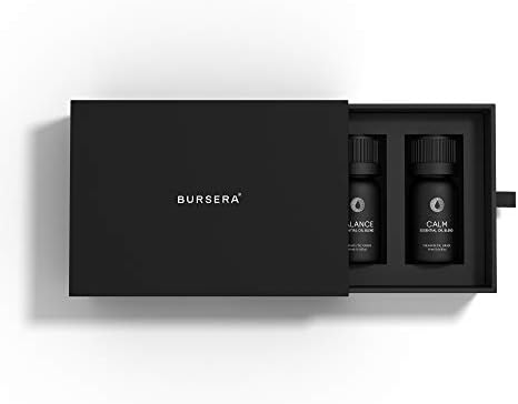 Колекция Bursera Blends, Комплект от 3 Смеси от Етерични масла, Дърво, Посадено при всяка поръчка, Подаръчен комплект Focus, Balance, Спокойно Oil Mix Pack-Пакет, Набор от естествени Ар