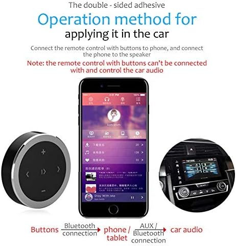 PolarLander Авто Безжична Bluetooth Дистанционно Управление, Телефон, Комплект за Кола Дистанционно Управление на Волана