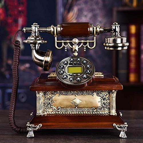 SJYDQ Антикварен Стационарен Телефон от Висок клас, Луксозни Домашен Ретро Кабелна Стационарен Телефон за Дома на